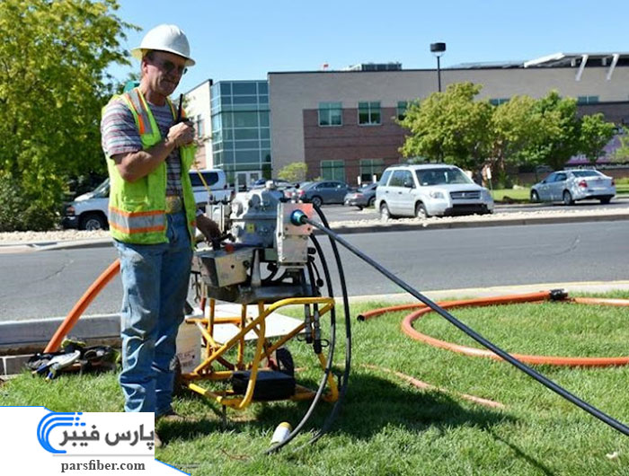 مراحل نصب و اتصال کابل فیبر نوری در زمین